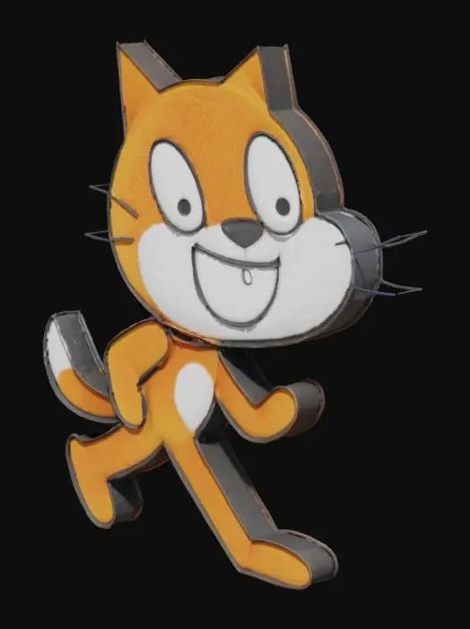 3D model for Scratch Cat