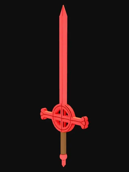 3D model for Crimson Cross Sword