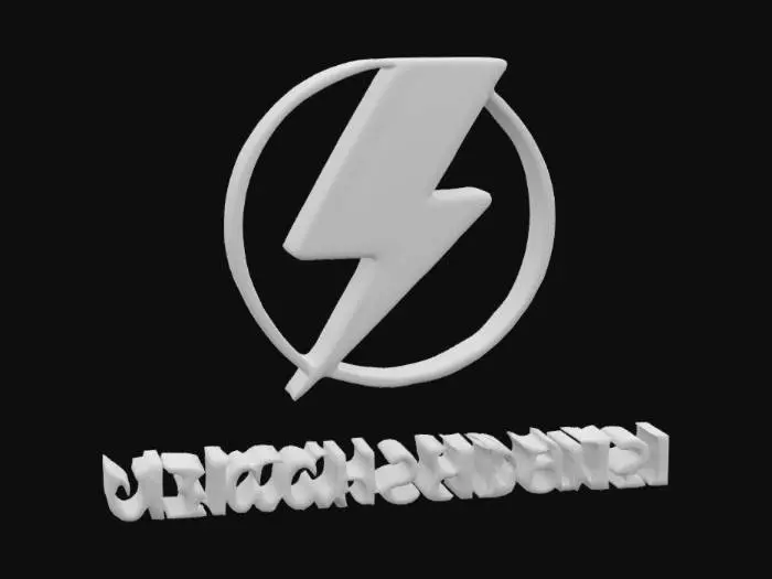 3D model for Lightning Logo