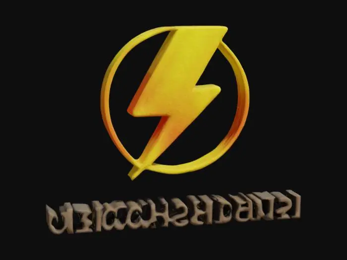 3D model for Lightning Logo