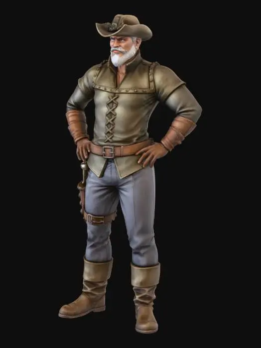 3D model for Cowboy Adventurer