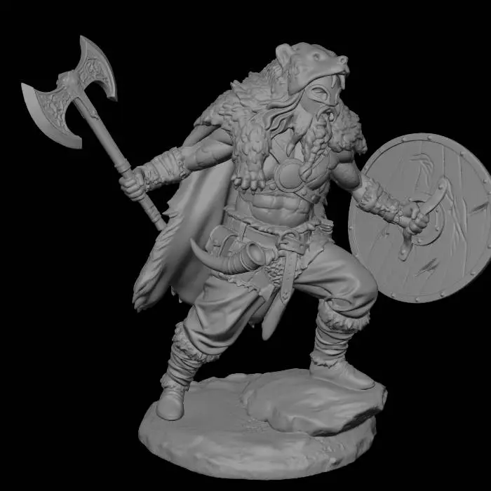 3D model for Bearskin Berserker