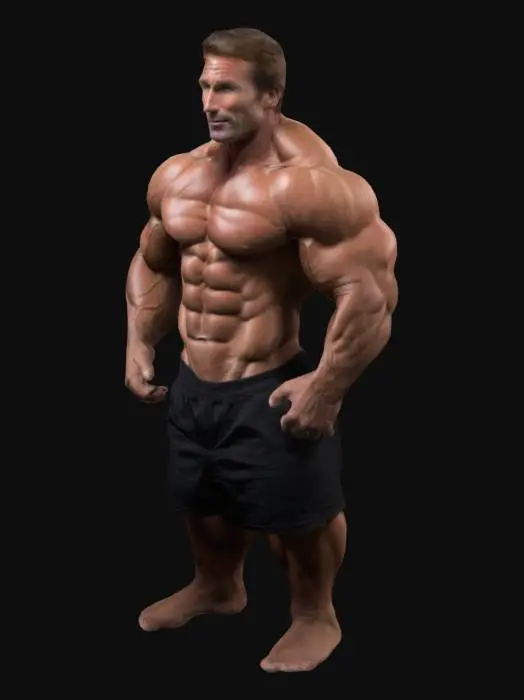 3D model for mike o hearn muscular man