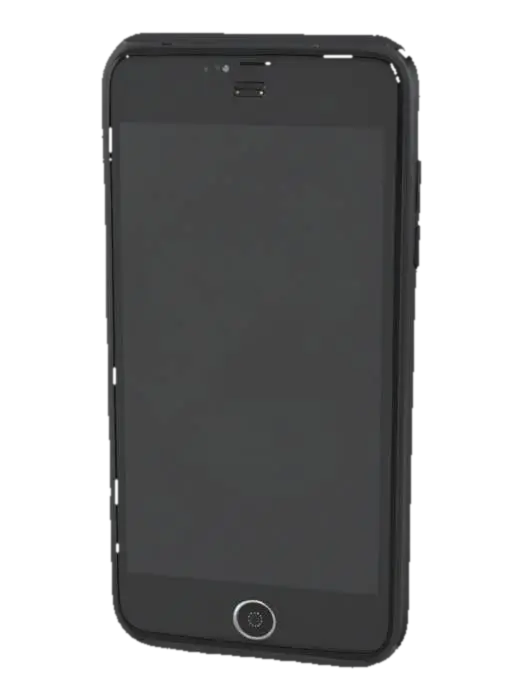 Smartphone Display 3D model, vytvořený pomocí AI