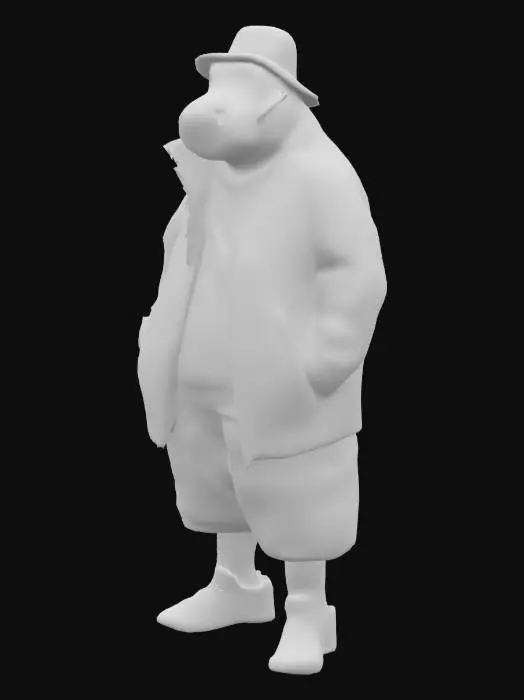 3D model for Hippo in Style