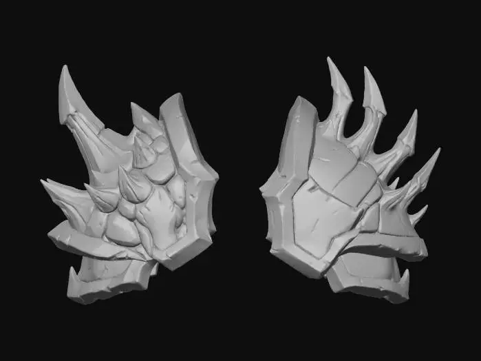 3D model for Flaming Gauntlets of the Abyss