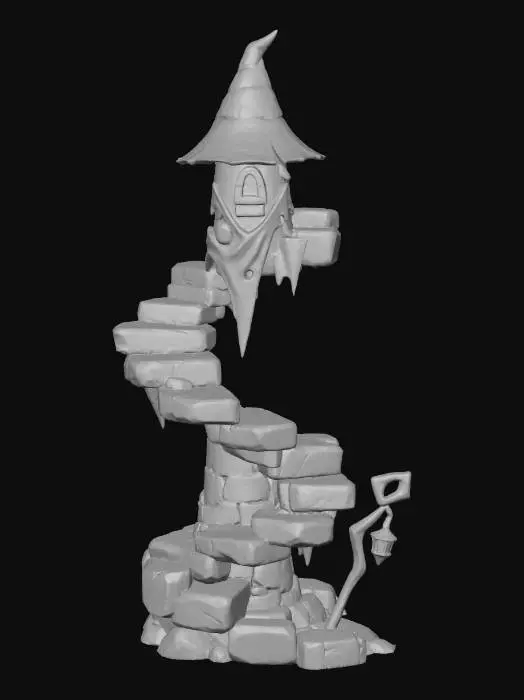 3D model for Whimsical Tower Steps, #Halloween2025#