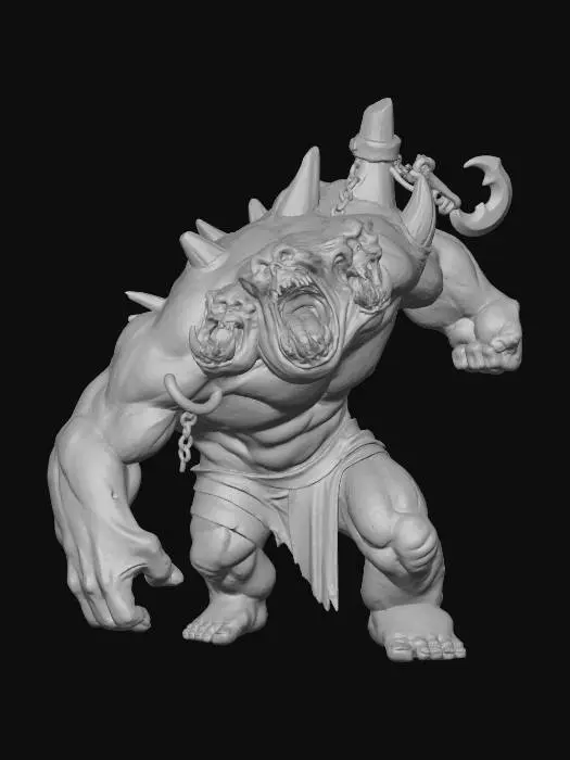 3D model for #Halloween2025#, Monstrous Roar