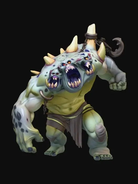 3D model for #Halloween2025#, Monstrous Roar