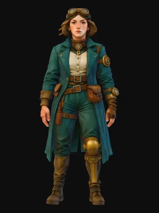 3D model for Steampunk Adventurer