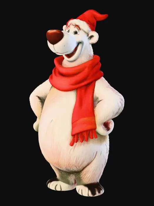 3D model for Polar Bear Cheer, #Christmas2025#