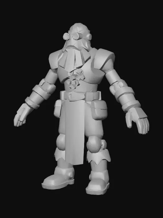 3D model for Steampunk Sentinel