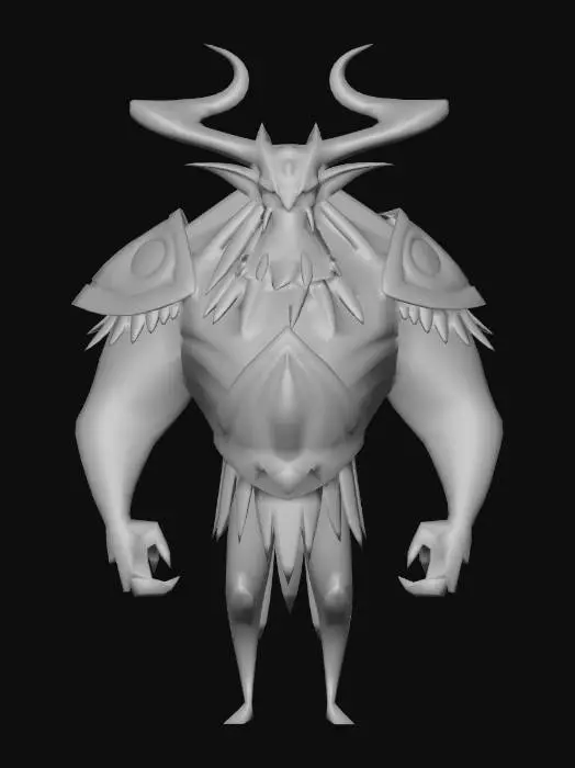 3D model for Low Rigged UVed