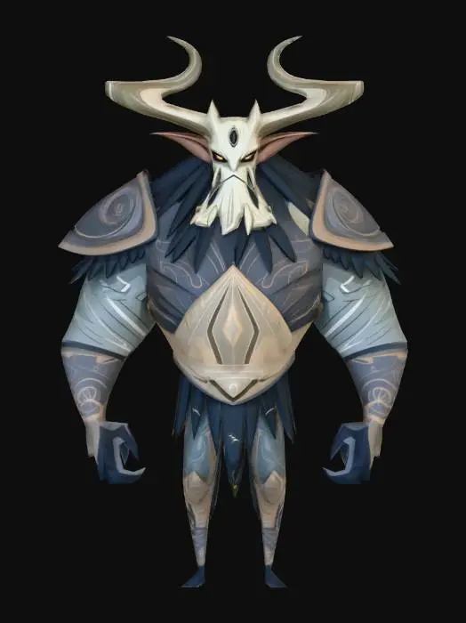 3D model for Low Rigged UVed