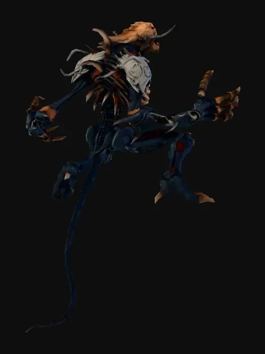 3D model for Create a highly detailed 3D monstrous creature designed for a dark apocalyptic world. The creature should feel ancient, terrifying, and otherworldly, as if it emerged during the end of civilization.
The monster has an asymmetrical anatomy, combining organic and unnatural elements: elongated limbs, distorted proportions, and partially exposed skeletal structures fused with hardened organic armor. Its body appears corrupted by an unknown cosmic force, with cracks emitting faint glowing energy from inside.
The creature’s silhouette must be instantly recognizable and intimidating from a distance. It moves like a predator but with unnatural, almost broken motion, suggesting it does not fully obey physics.
Design features:
Multiple irregular eyes or sensory organs placed asymmetrically