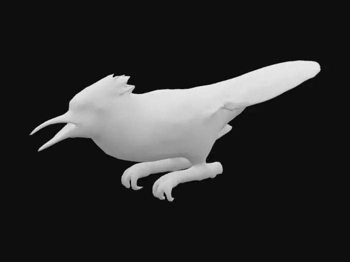 3D model for Chirping Blue Jay