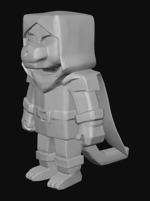 3D model for Hooded Lizard Warrior