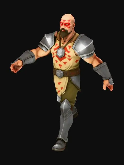 3D model for Warrior Stance