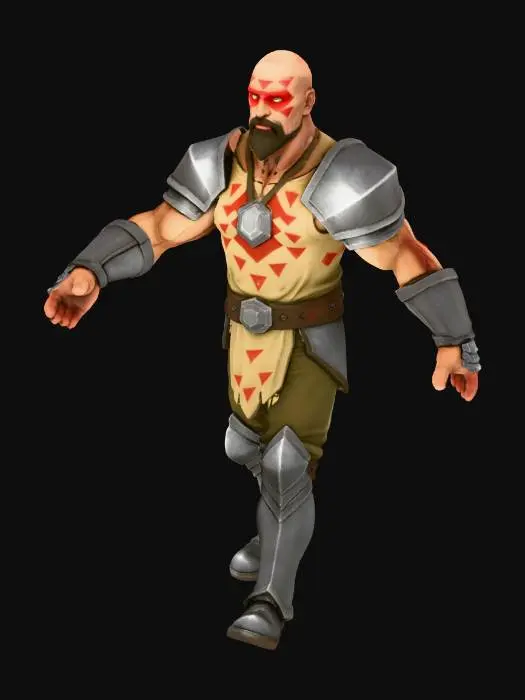 3D model for Warrior Stance