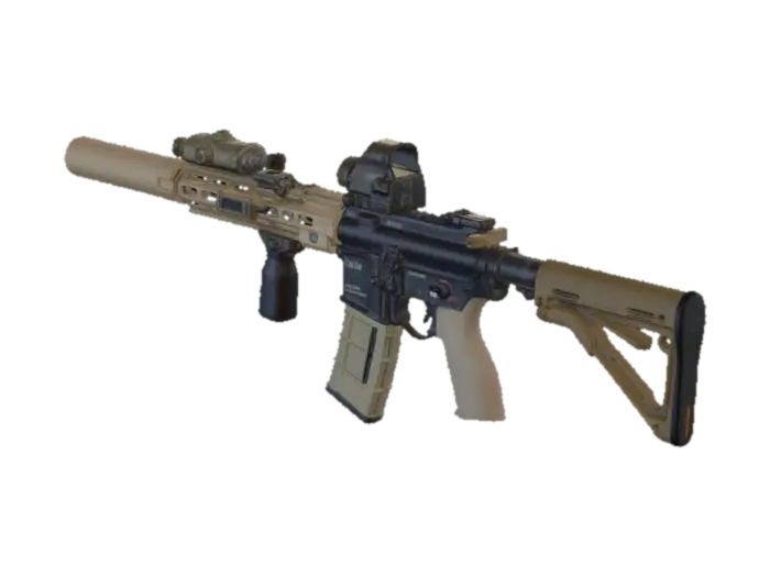 Desert Tan AR-15 Rifle - Guns 3D model, vytvořený pomocí AI