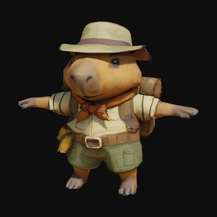 3D model for Explorer Capybara Adventure