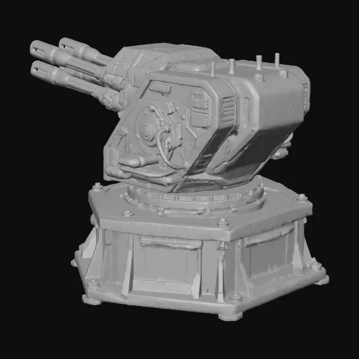 3D model for Futuristic Turret on Rooftop