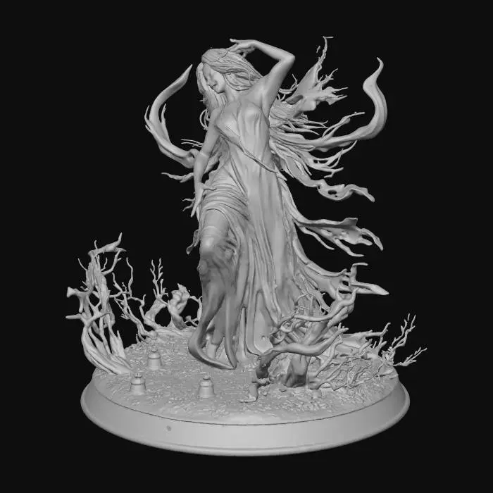 3D model for #Halloween2025#,The Haunting Ballerina