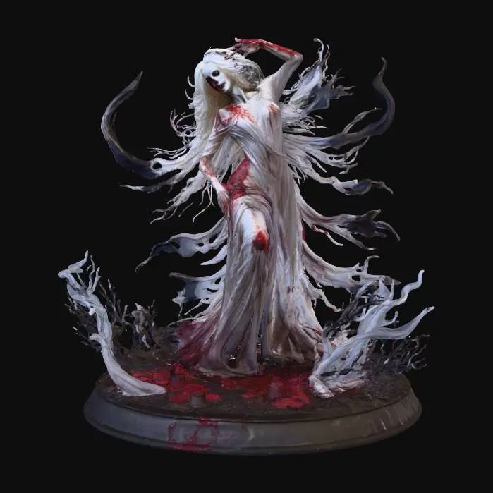 3D model for #Halloween2025#,The Haunting Ballerina