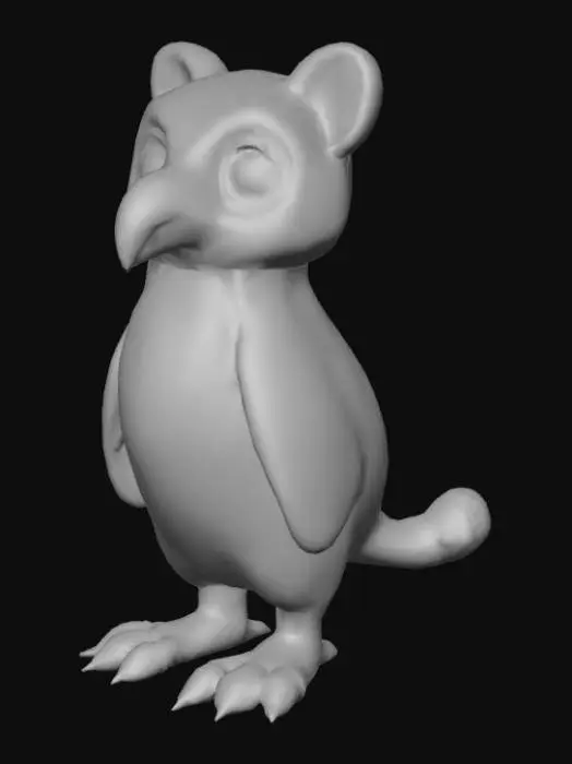 3D model for A cross between a penguin and a leopard.