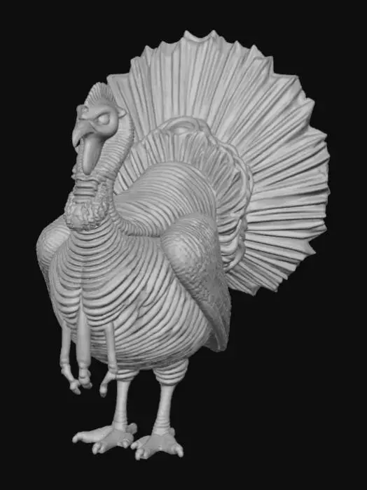 3D model for Create a psychedelic turkey