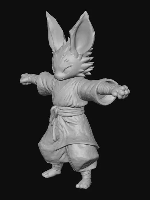 3D model for Karate Bat Warrior