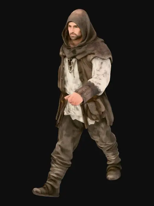 3D model for Medieval Peasant