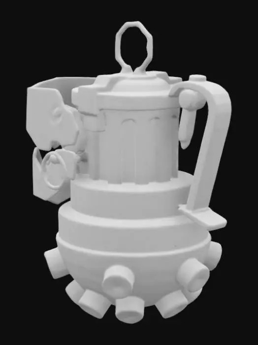 3D model for Neon Graffiti Grenade