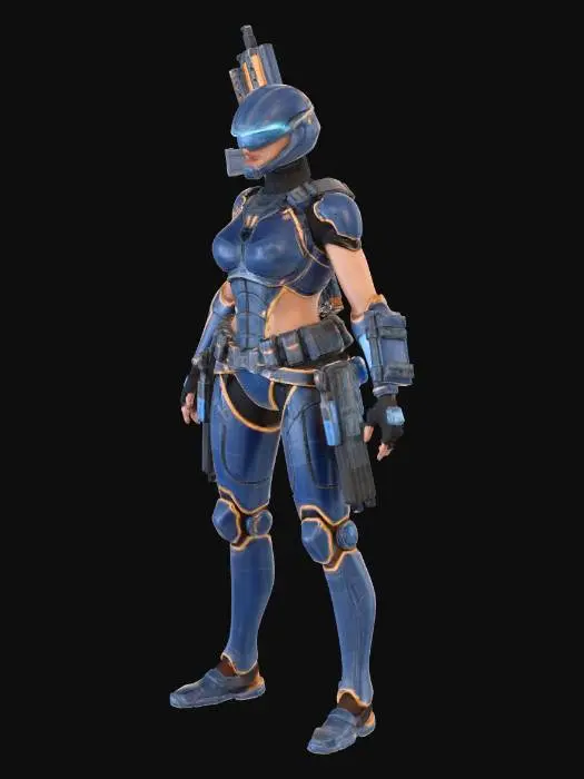 3D model for Sci-Fi Guardian