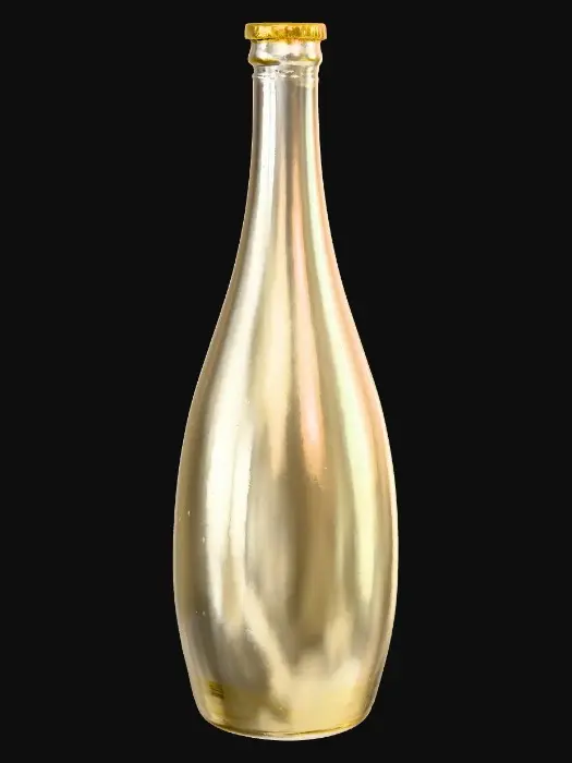 3D model for Transparent Gold Klein Bottle