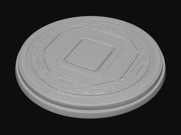 3D model for plataforma circular cyberpunk