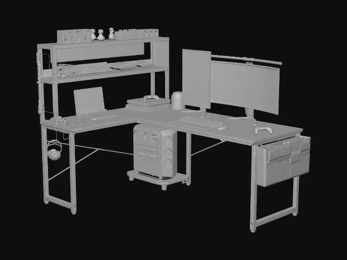 3D model for Gaming Setup Extravaganza