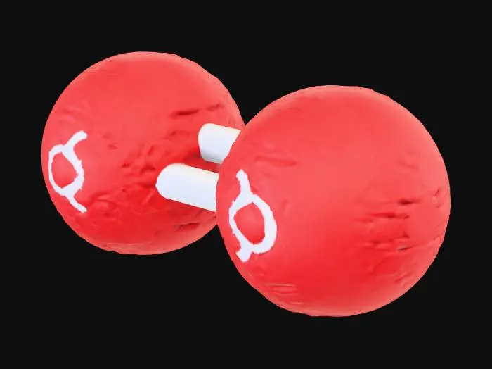 3D model for Oxygen Molecule Model