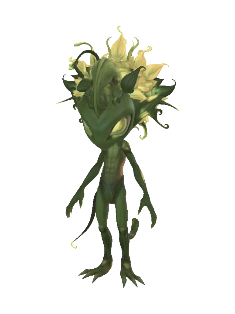 Plant-Person - Evolution 3D model, vytvořený pomocí AI