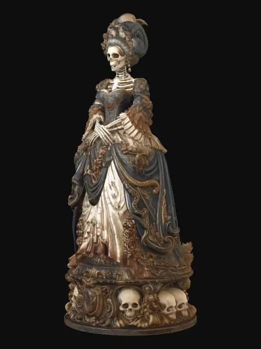 3D model for The Rococo Skeleton Bride