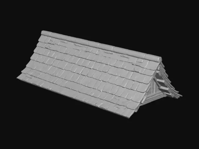 3D model for Stone Shingle Roof Model