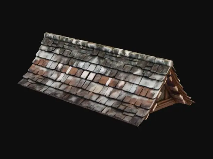 3D model for Stone Shingle Roof Model
