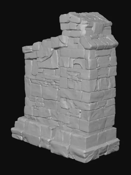3D model for Stone Fragment Wall