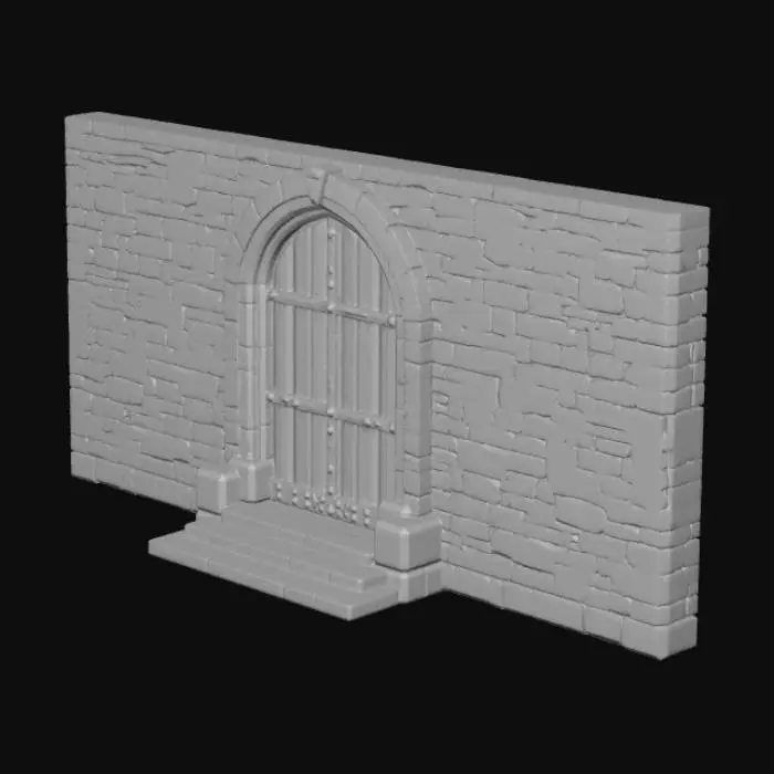 3D model for Medieval Stone Gateway