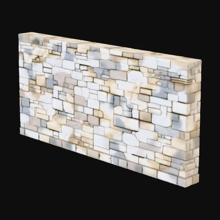 3D model for Stone Wall Structure