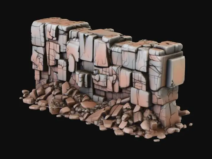 3D model for Crumbled Stones