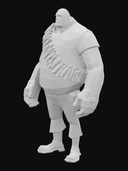 3D model for Heavy Mercenary, Team Fortress 2
