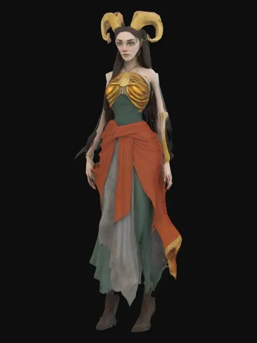 3D model for Norse goddess hella
