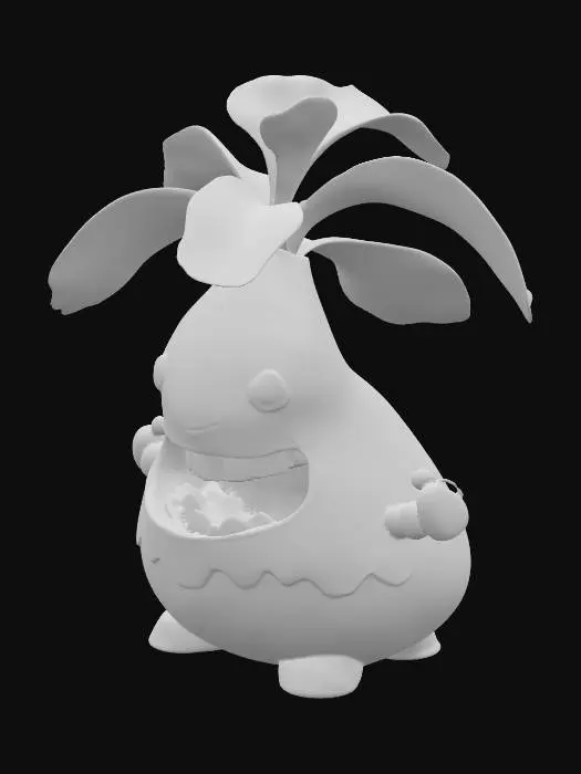 3D model for carnivorous plant,cartoon,T pose