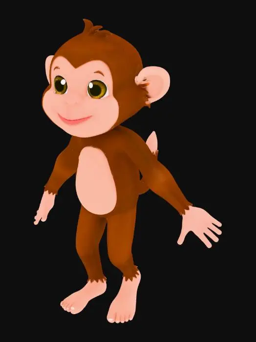 3D model for Monkey Pose